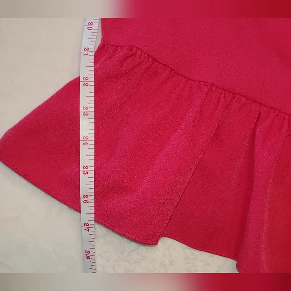 Chelsea 28 Hot Pink Spaghetti Strap Cocktail Party Dress, size 6 petite - Picture 8 of 12